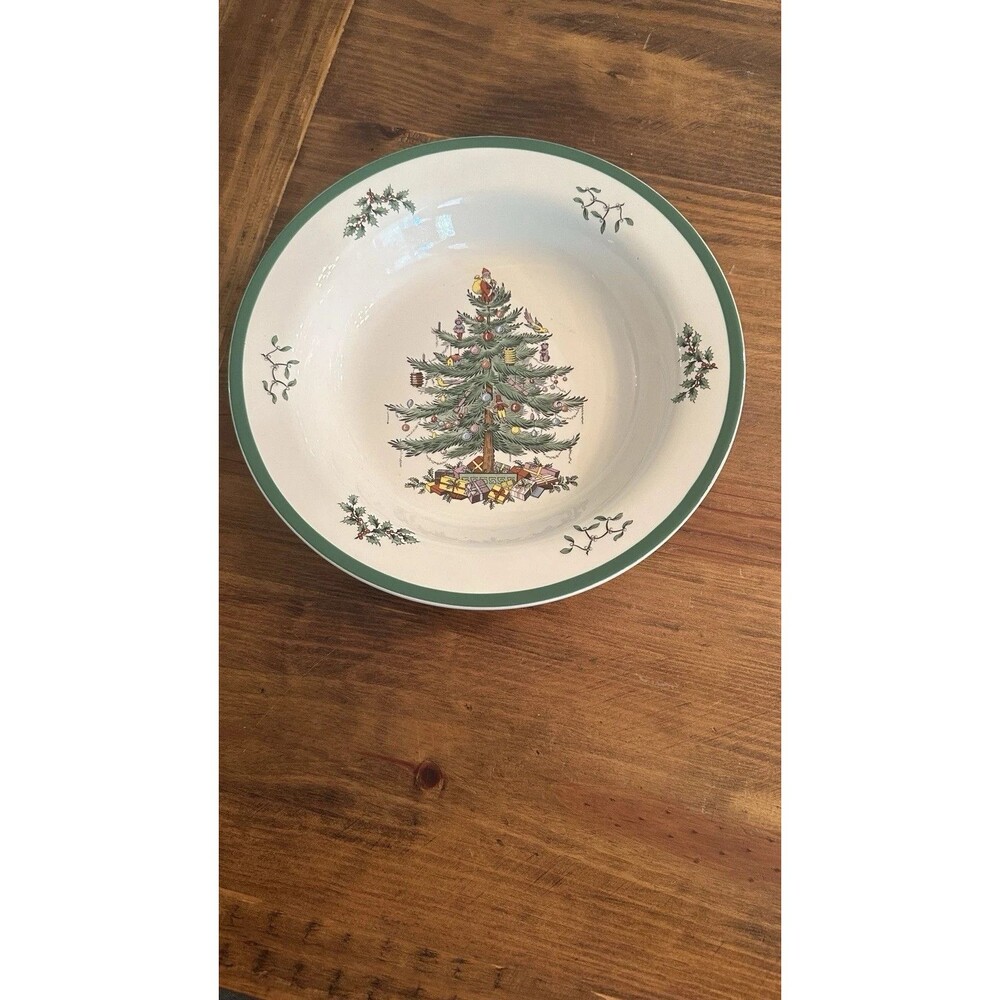 Spode China Christmas Tree Pasta Serving Bowl 11.75 Inch
